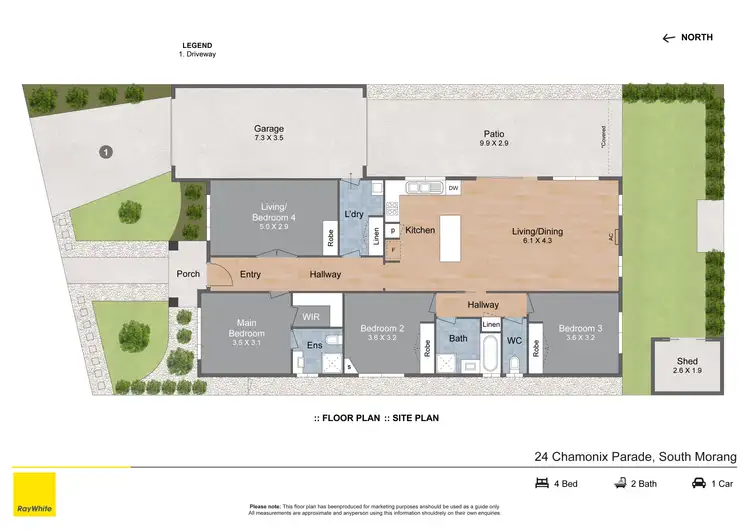 Floorplan of Homely house listing, 24 Chamonix Parade, South Morang VIC 3752