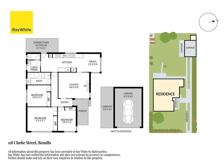 Floorplan of Homely house listing, 118 Clarke Street, Benalla VIC 3672