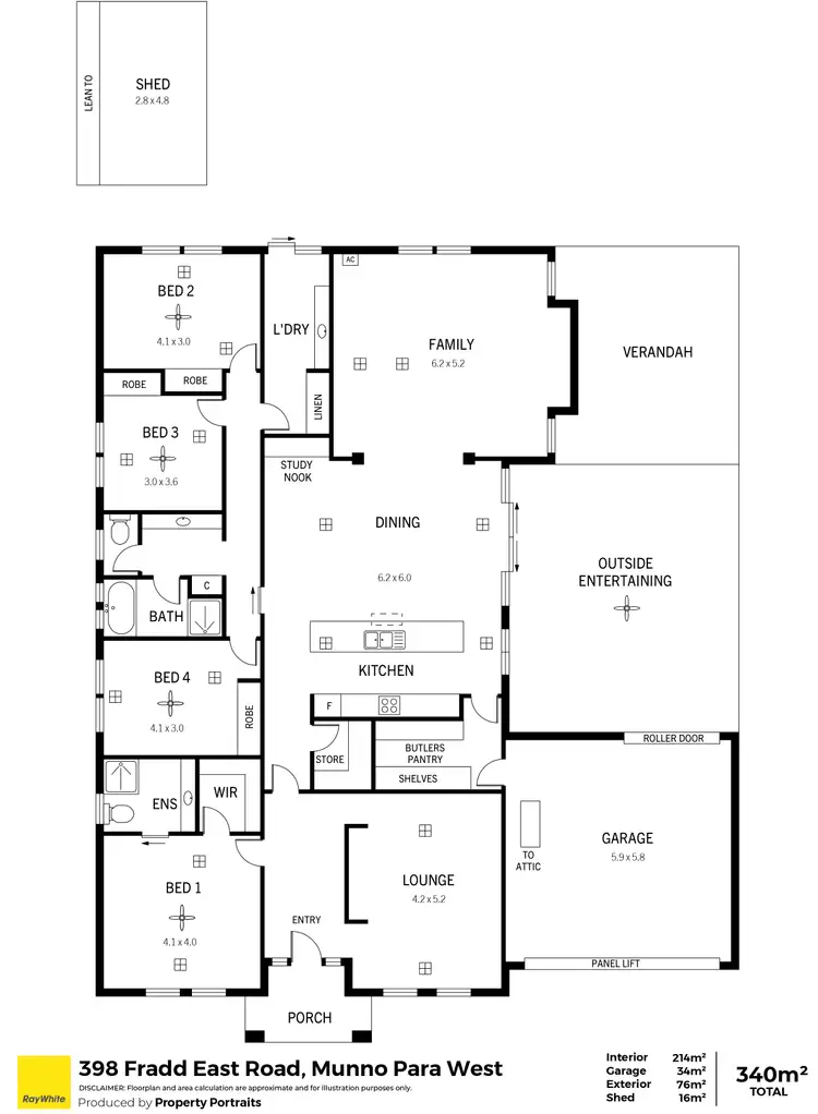 Floorplan of Homely house listing, 398 Fradd East Road, Munno Para West SA 5115