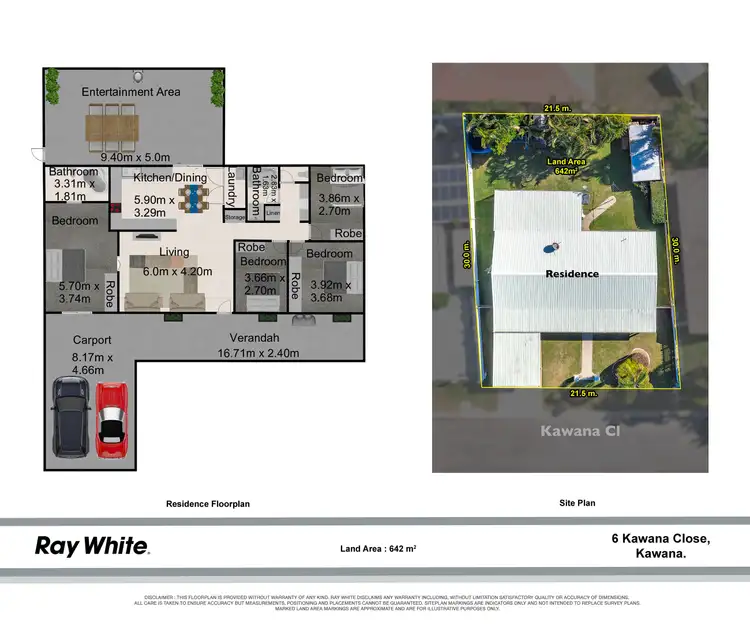 Floorplan of Homely house listing, 6 Kawana Close, Kawana QLD 4701