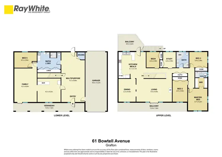 Floorplan of Homely house listing, 61 Bowtell Avenue, Grafton NSW 2460