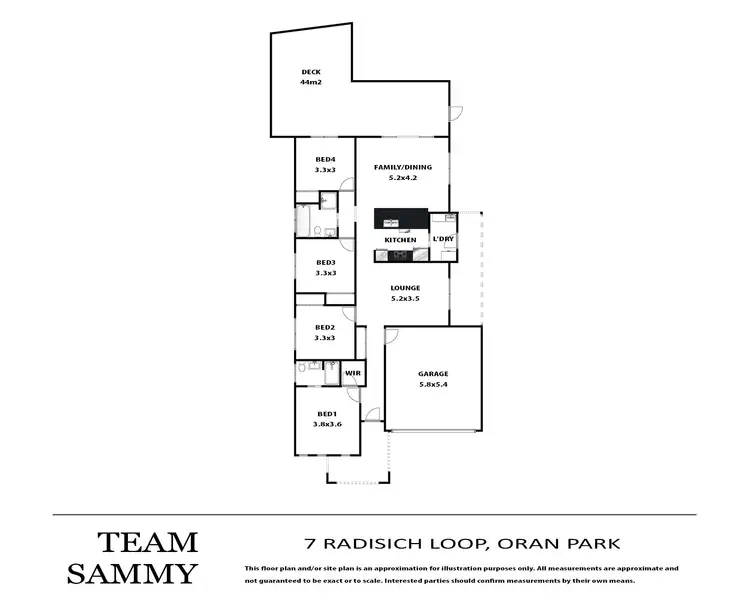 Floorplan of Homely house listing, 7 Radisich Loop, Oran Park NSW 2570