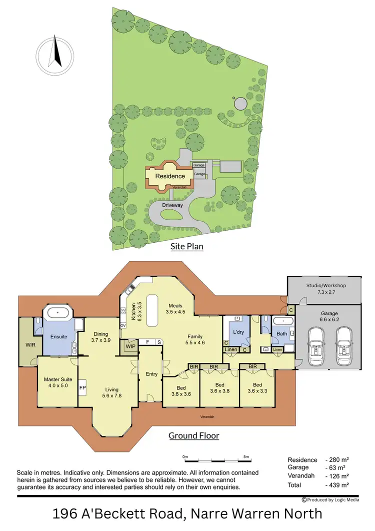 Floorplan of Homely house listing, 196 A'Beckett Road, Narre Warren North VIC 3804