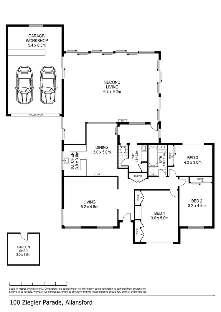 Floorplan of Homely house listing, 100 Ziegler Parade, Allansford VIC 3277