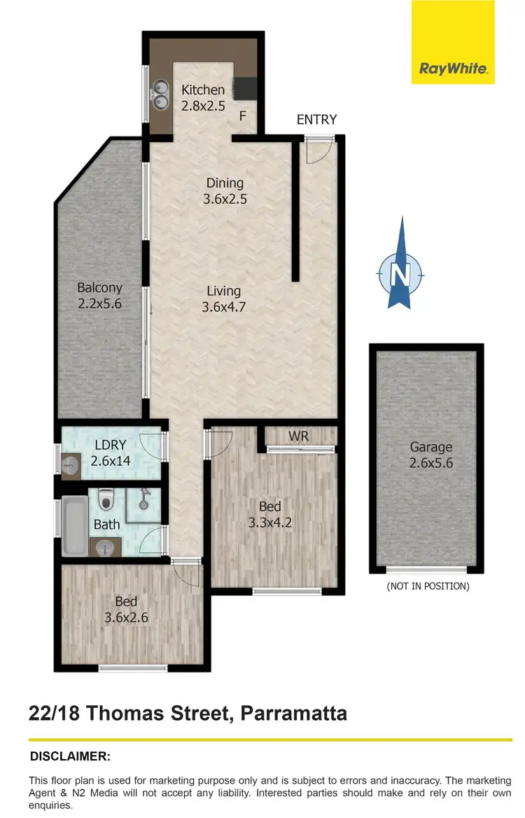 Floorplan of Homely unit listing, 22/18 Thomas Street, Parramatta NSW 2150