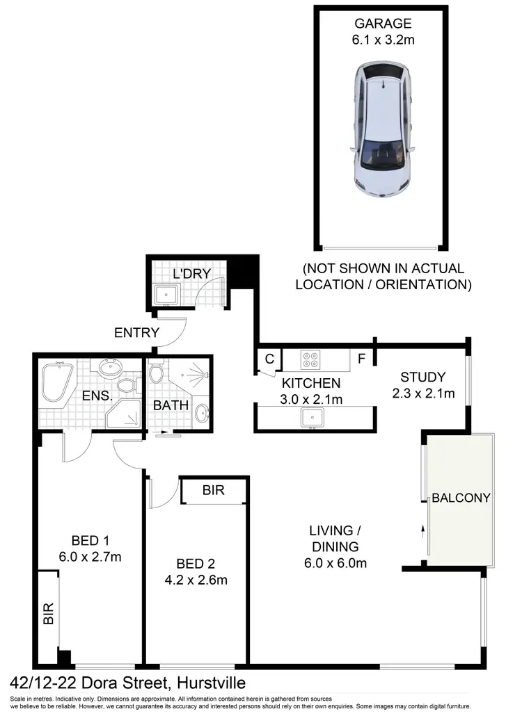 Floorplan of Homely unit listing, 42/12-22 Dora Street, Hurstville NSW 2220