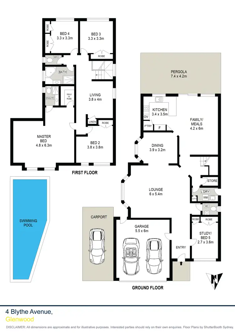 Floorplan of Homely house listing, 4 Blythe Avenue, Glenwood NSW 2768