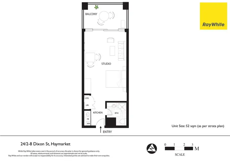Floorplan of Homely apartment listing, 24/2-8 Dixon Street, Sydney NSW 2000