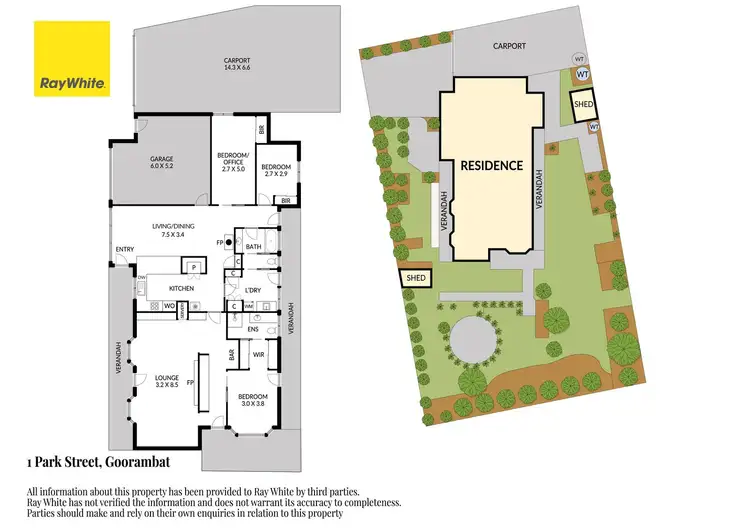Floorplan of Homely house listing, 1 Park Street, Goorambat VIC 3725