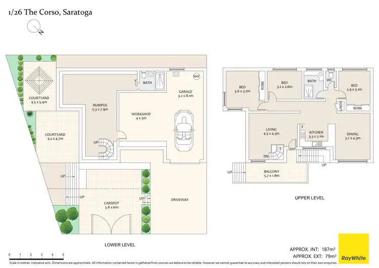 Floorplan of Homely house listing, 1/26 The Corso, Saratoga NSW 2251