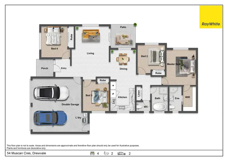 Floorplan of Homely house listing, 54 Muscari Crescent, Drewvale QLD 4116