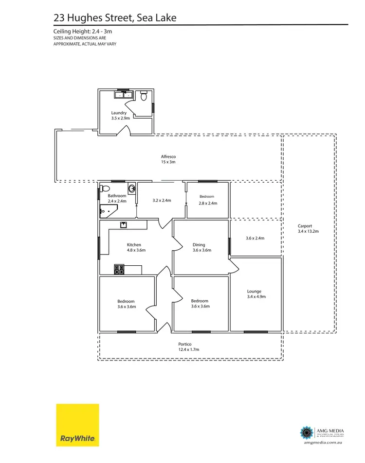 Floorplan of Homely house listing, 23 Hughes Street, Sea Lake VIC 3533