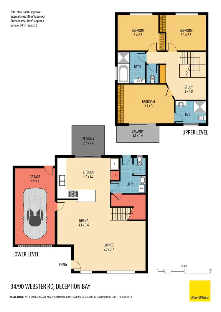 Floorplan of Homely townhouse listing, 34/90 Webster Road, Deception Bay QLD 4508
