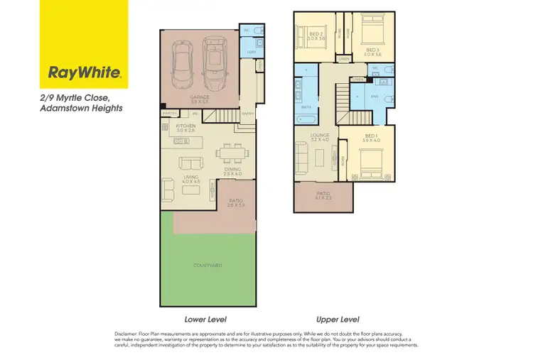 Floorplan of Homely townhouse listing, 2/9 Myrtle Close, Adamstown Heights NSW 2289
