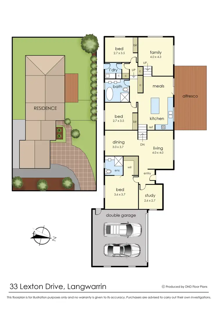 Floorplan of Homely house listing, 33 Lexton Drive, Langwarrin VIC 3910