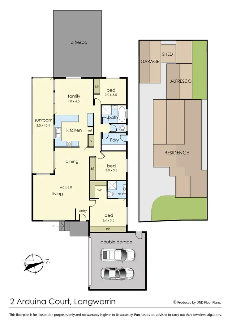 Floorplan of Homely house listing, 2 Arduina Court, Langwarrin VIC 3910