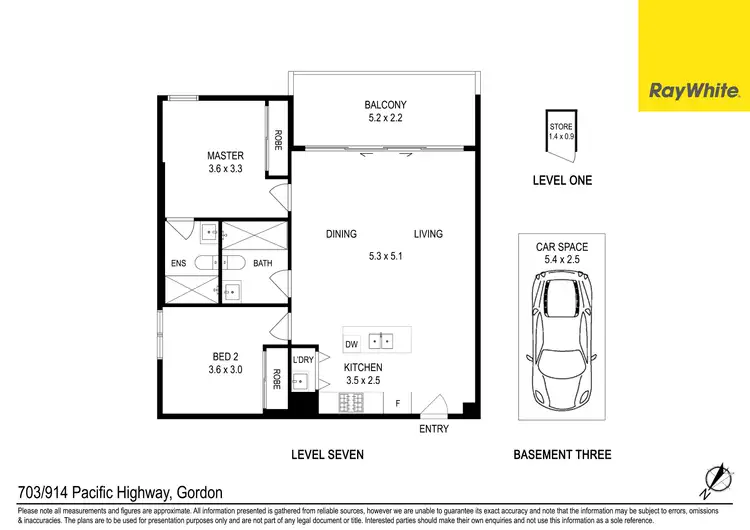 Floorplan of Homely unit listing, 703/904-914 Pacific Highway (Rear Of The Block), Gordon NSW 2072