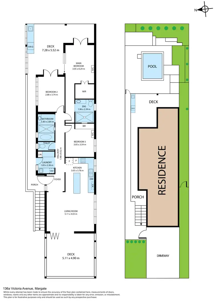 Floorplan of Homely house listing, 136a Victoria Avenue, Margate QLD 4019