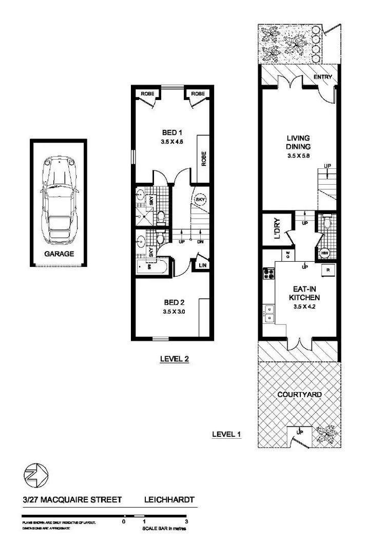 Floorplan of Homely townhouse listing, 3/27-31 Macquarie Street, Leichhardt NSW 2040