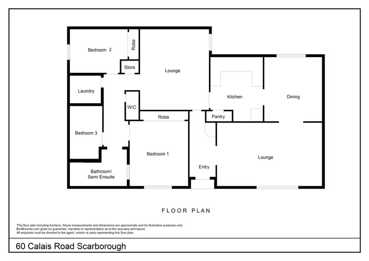 Floorplan of Homely house listing, 60 Calais Road, Scarborough WA 6019