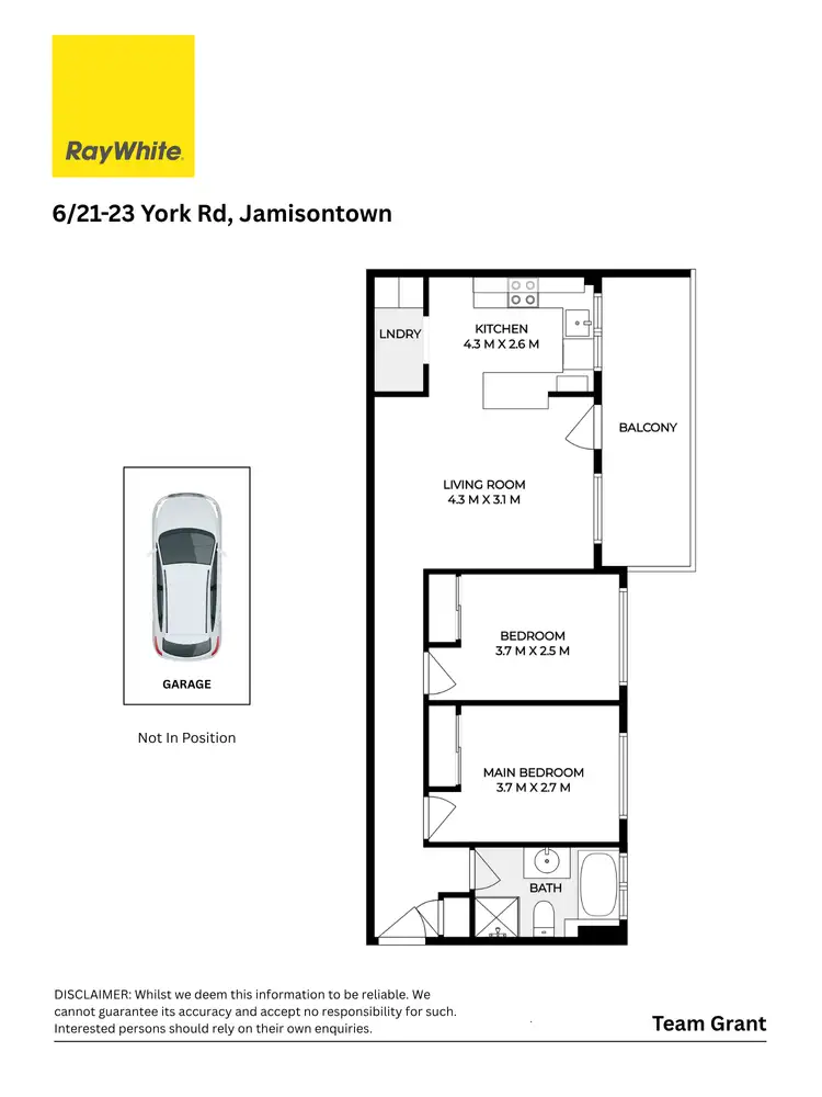 Floorplan of Homely unit listing, 6/21-23 York Road, Jamisontown NSW 2750