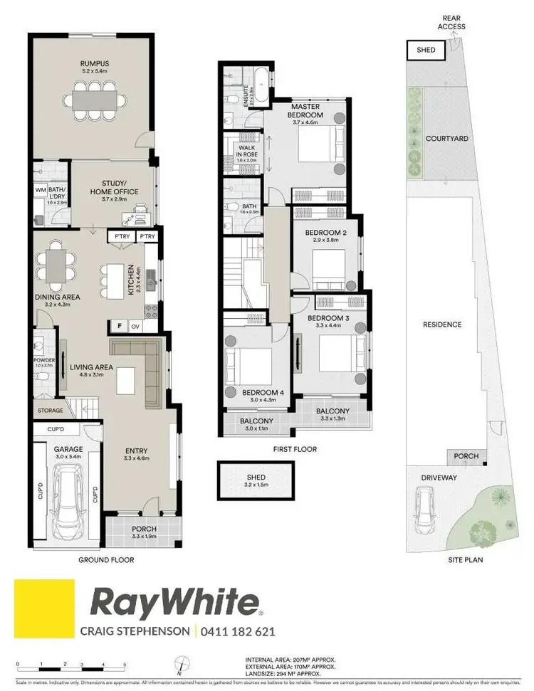 Floorplan of Homely semi-detached listing, 3A Gray Crescent, Yagoona NSW 2199