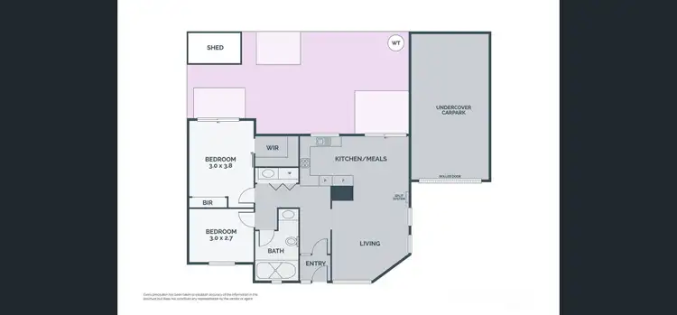 Floorplan of Homely townhouse listing, 2/444 Bell Street, Pascoe Vale South VIC 3044