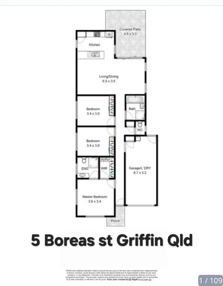 Floorplan of Homely house listing, 5 Boreas Street, Griffin QLD 4503