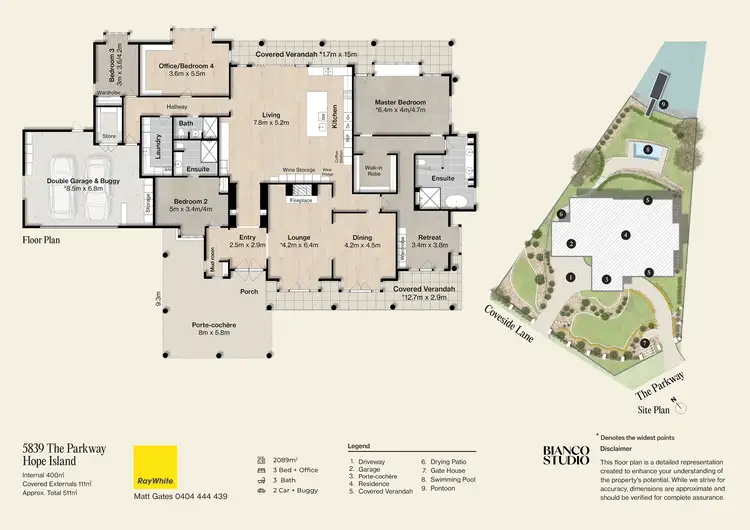 Floorplan of Homely house listing, 5839 The Parkway, Sanctuary Cove QLD 4212