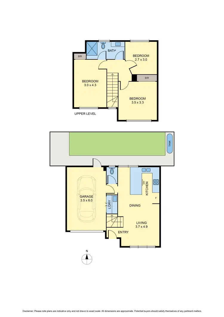 Floorplan of Homely townhouse listing, 2/16 Meredith Street, Broadmeadows VIC 3047