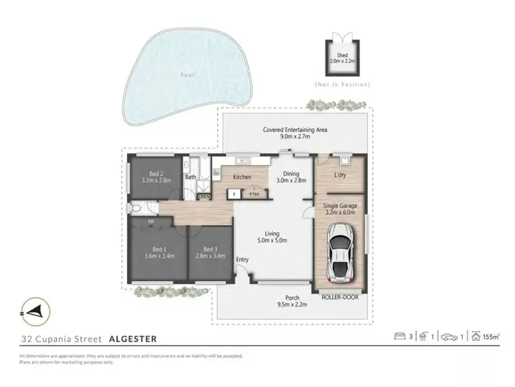Floorplan of Homely house listing, 32 Cupania Street, Algester QLD 4115