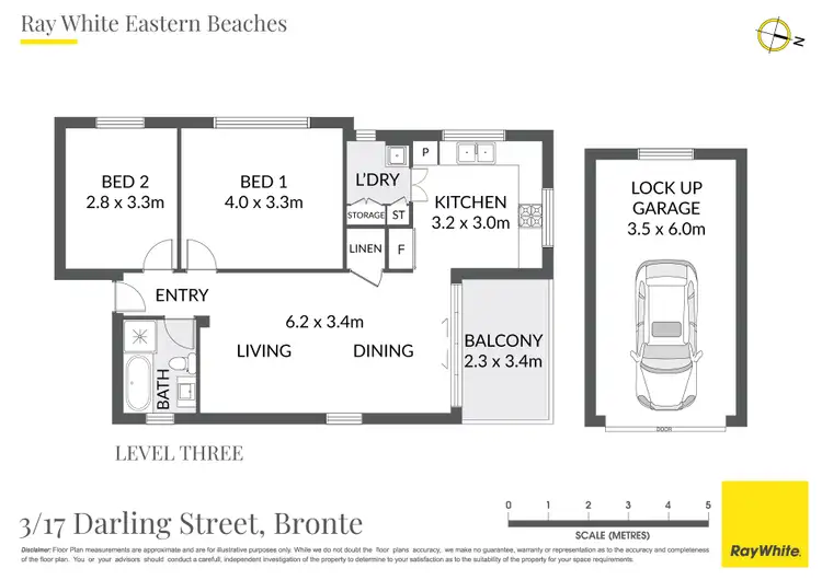 Floorplan of Homely apartment listing, 3/17 Darling Street, Bronte NSW 2024