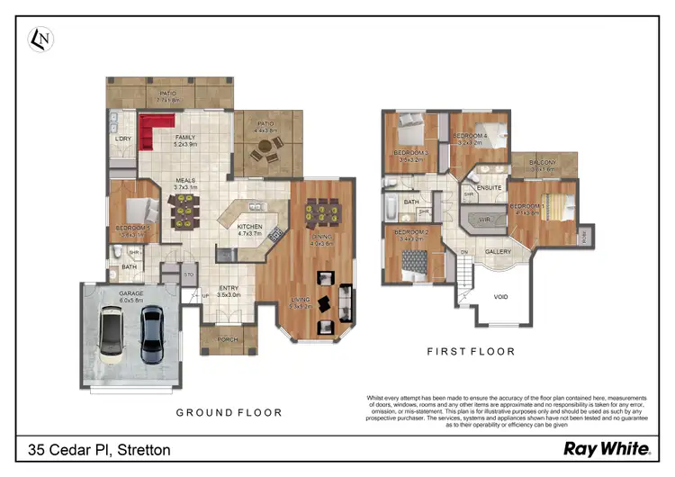 Floorplan of Homely house listing, 35 Cedar Place, Stretton QLD 4116