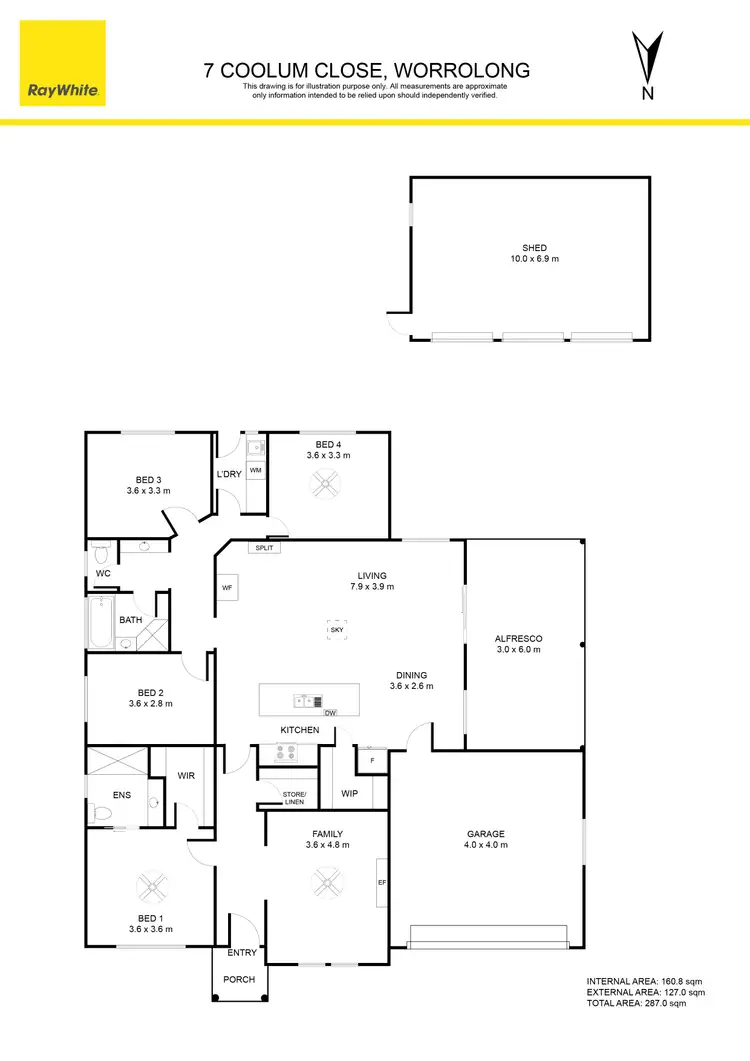 Floorplan of Homely house listing, 7 Coolum Close, Worrolong SA 5291
