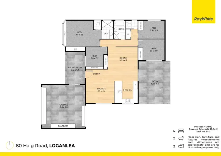 Floorplan of Homely house listing, 80 Haig Road, Loganlea QLD 4131