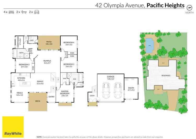 Floorplan of Homely house listing, 42 Olympia Avenue, Pacific Heights QLD 4703