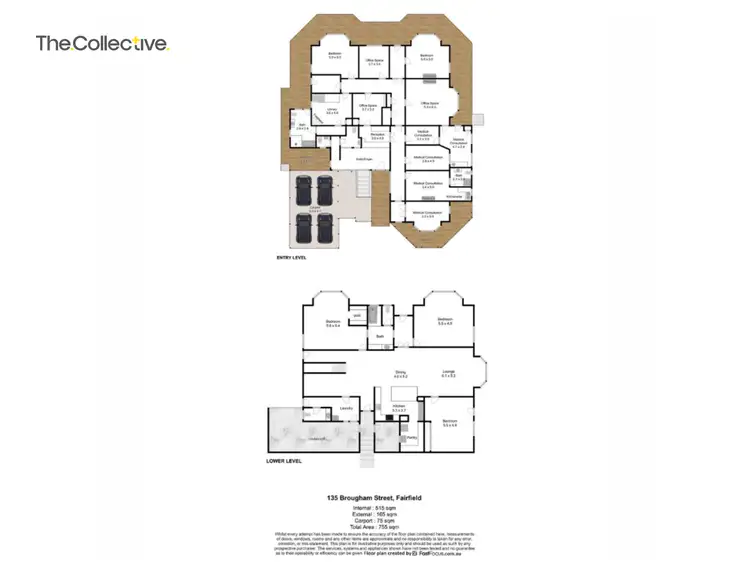 Floorplan of Homely house listing, 135 Brougham Street, Fairfield QLD 4103