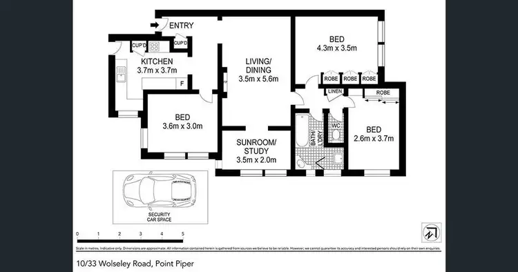 Floorplan of Homely apartment listing, 10/33 Wolseley Road, Point Piper NSW 2027