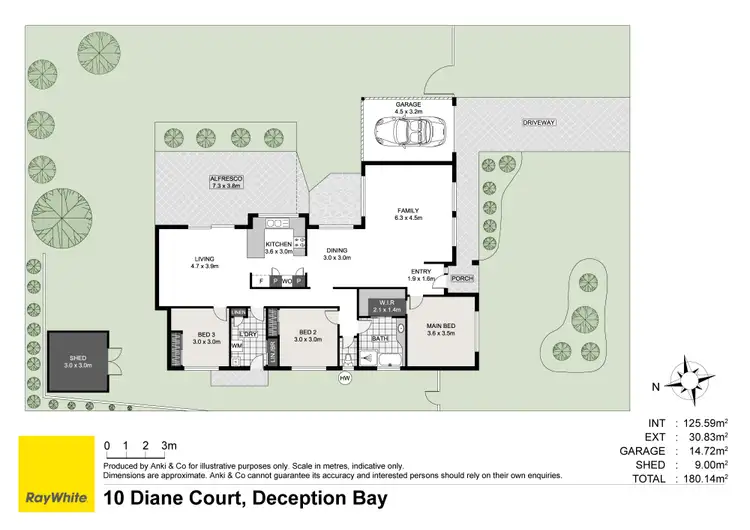Floorplan of Homely house listing, 10 Diane Court, Deception Bay QLD 4508