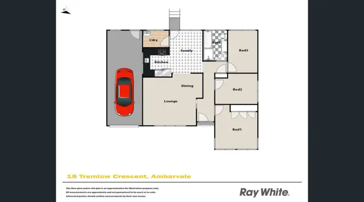 Floorplan of Homely house listing, 18 Tremlow Crescent, Ambarvale NSW 2560