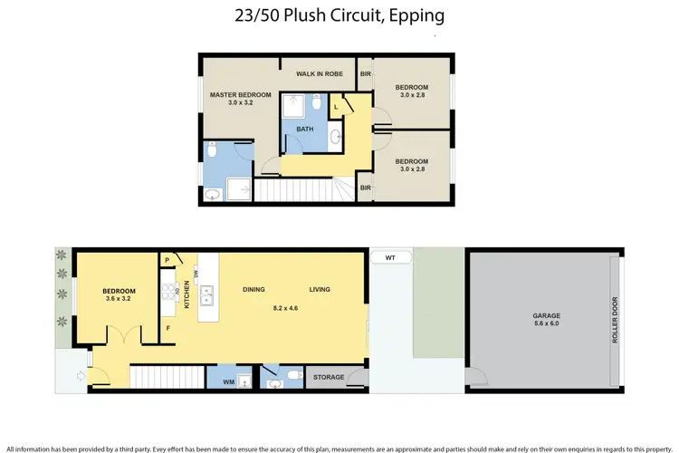 Floorplan of Homely townhouse listing, 23/50 Plush Circuit, Epping VIC 3076