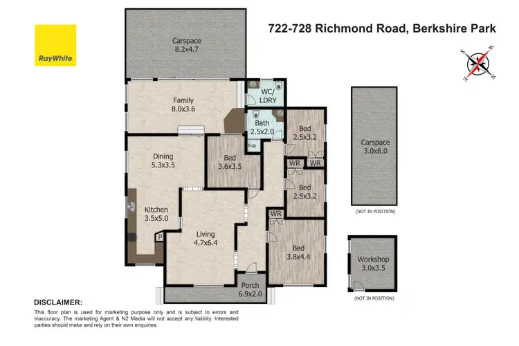 Floorplan of Homely rural property listing, 722-728 Richmond Road, Berkshire Park NSW 2765