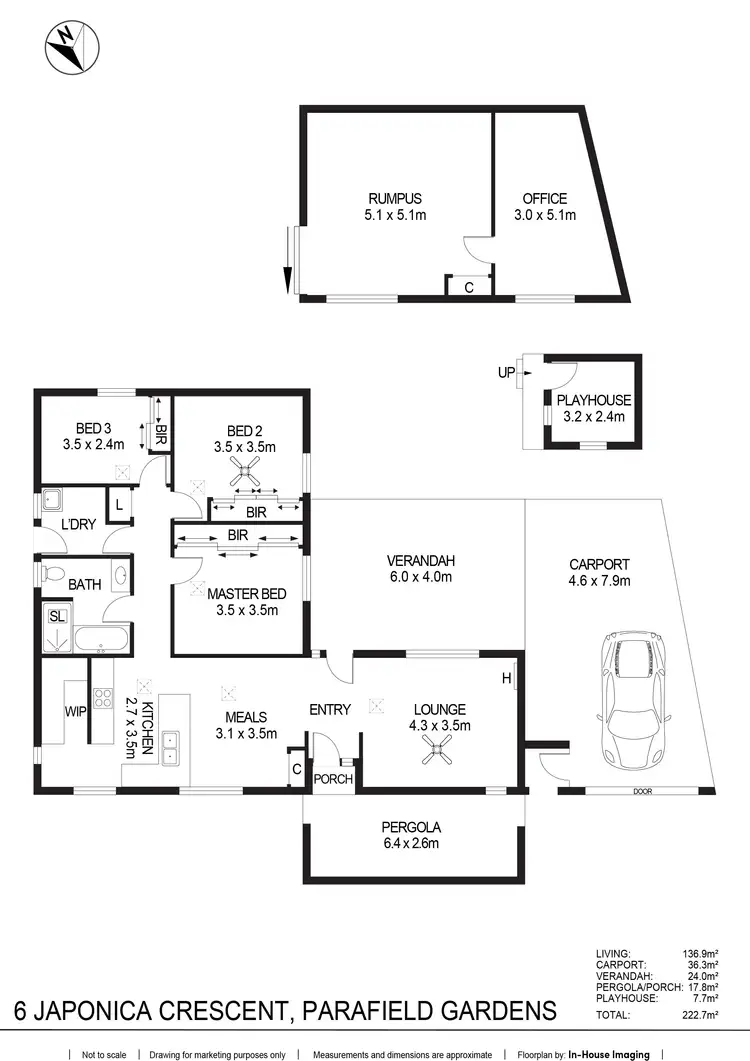 Floorplan of Homely house listing, 6 Japonica Crescent, Parafield Gardens SA 5107