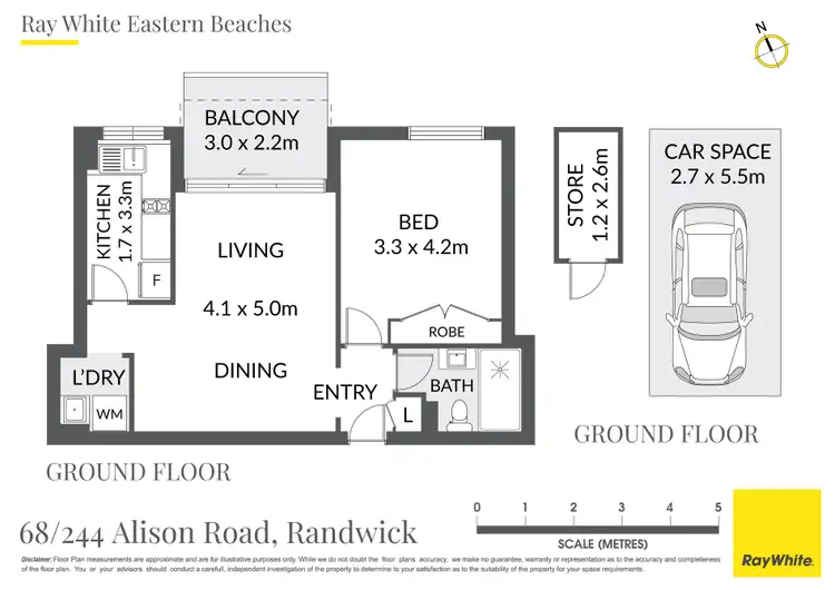 Floorplan of Homely apartment listing, 68/244 Alison Road, Randwick NSW 2031