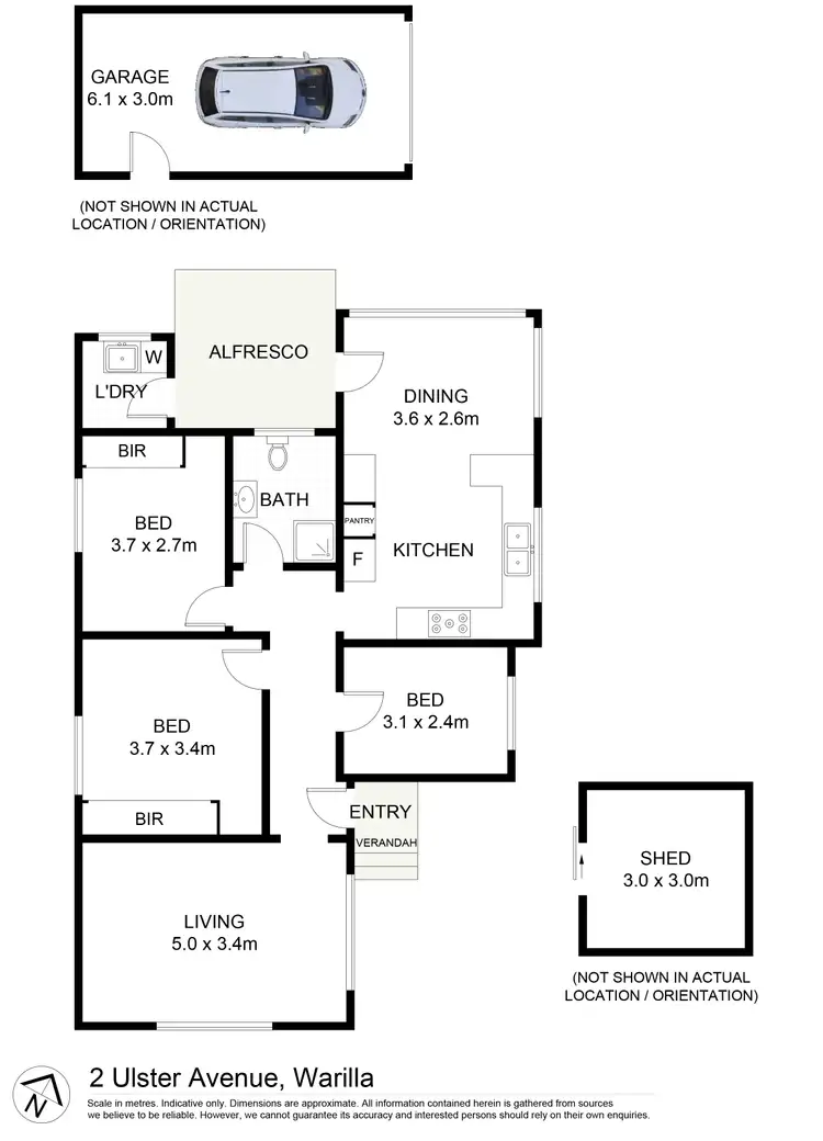 Floorplan of Homely house listing, 2 Ulster Avenue, Warilla NSW 2528