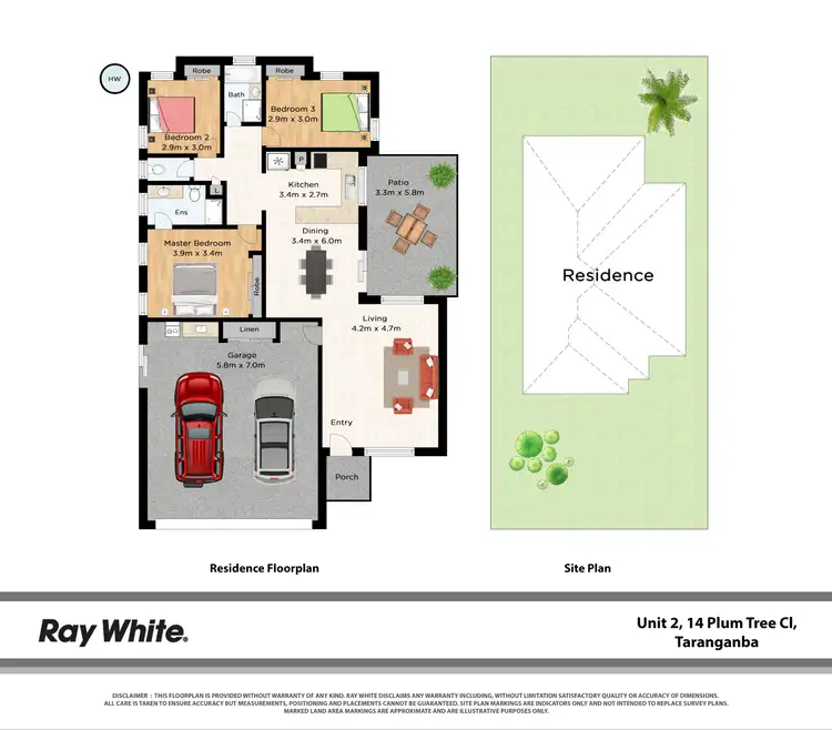 Floorplan of Homely semi-detached listing, 2/14 Plum Tree Close, Taranganba QLD 4703