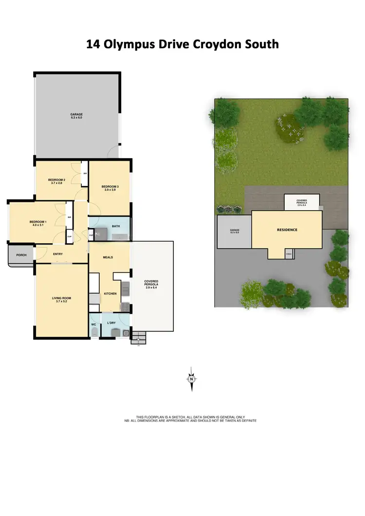 Floorplan of Homely house listing, 14 Olympus Drive, Croydon South VIC 3136