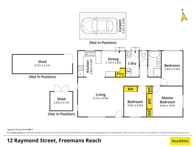 Floorplan of Homely house listing, 12 Raymond Street, Freemans Reach NSW 2756