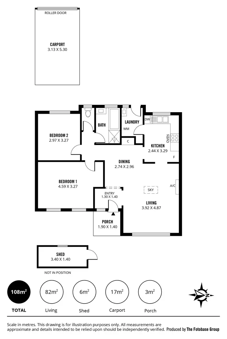 Floorplan of Homely unit listing, 1/198 Morphett Road, Glengowrie SA 5044