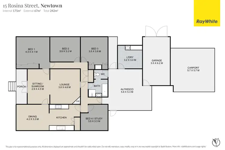 Floorplan of Homely house listing, 15 Rosina Street, Newtown QLD 4350